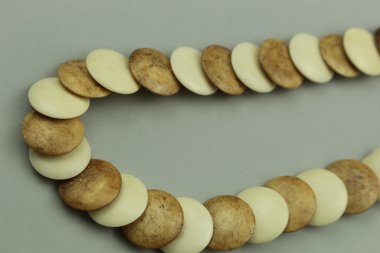 Earth-Toned Natural Disc Bead Necklace — handcrafted by LUA Jewellery