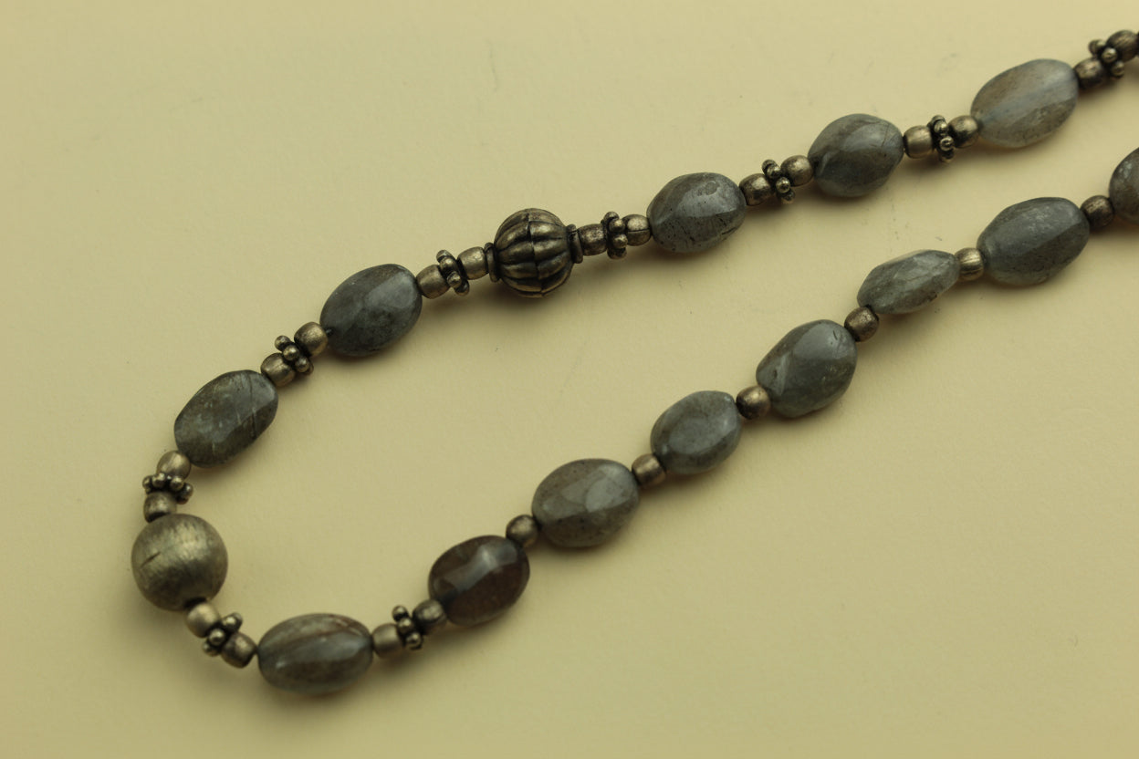 Handmade Natural Labradorite Necklace — handcrafted by LUA Jewellery