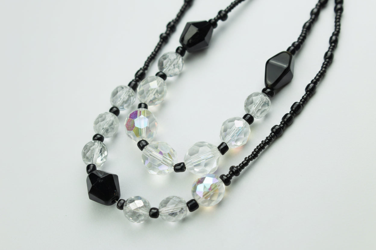 Midnight Aurora Crystal Bead Necklace — handcrafted by LUA Jewellery