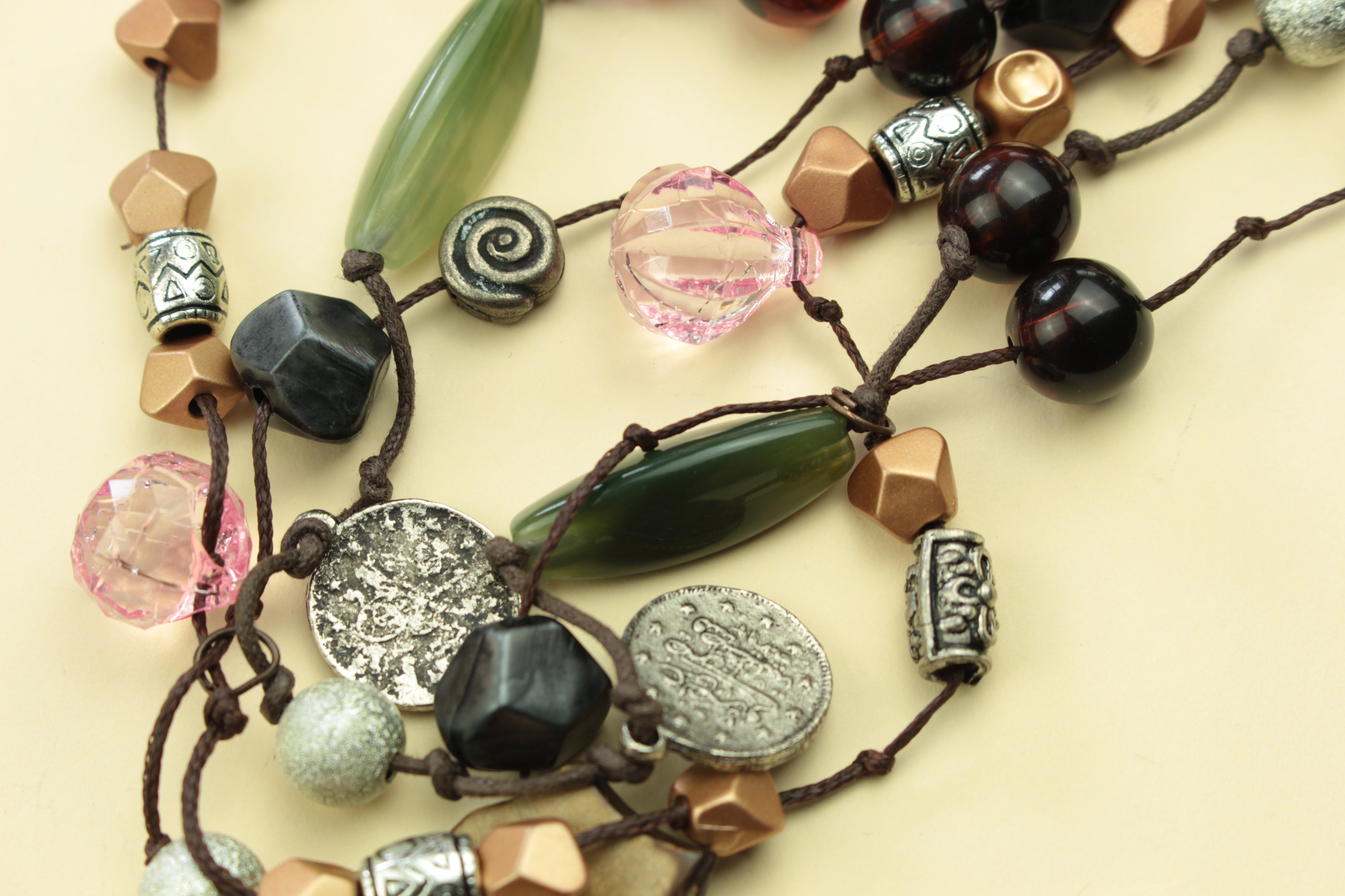 Mixed Beads Layered Necklace — handcrafted by LUA Jewellery