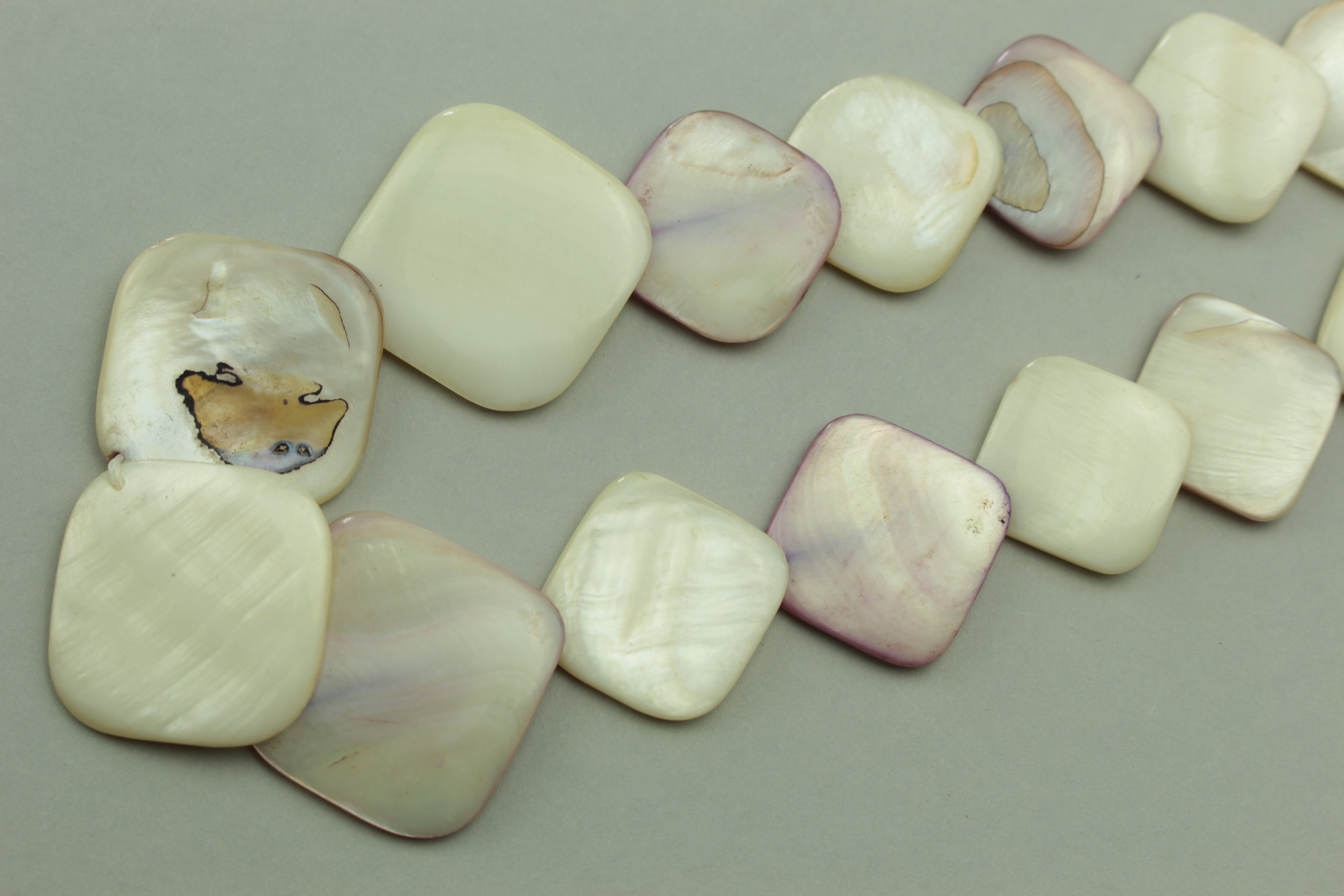 Natural Mother-of-Pearl Statement Necklace — handcrafted by LUA Jewellery