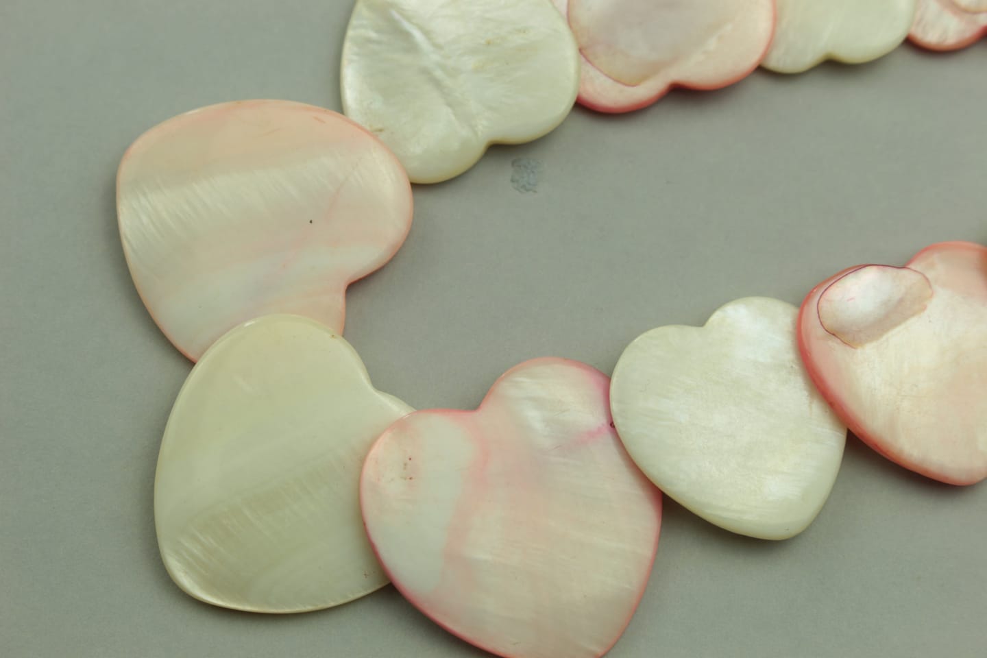 Blush Pearl Heart Statement Necklace — handcrafted by LUA Jewellery