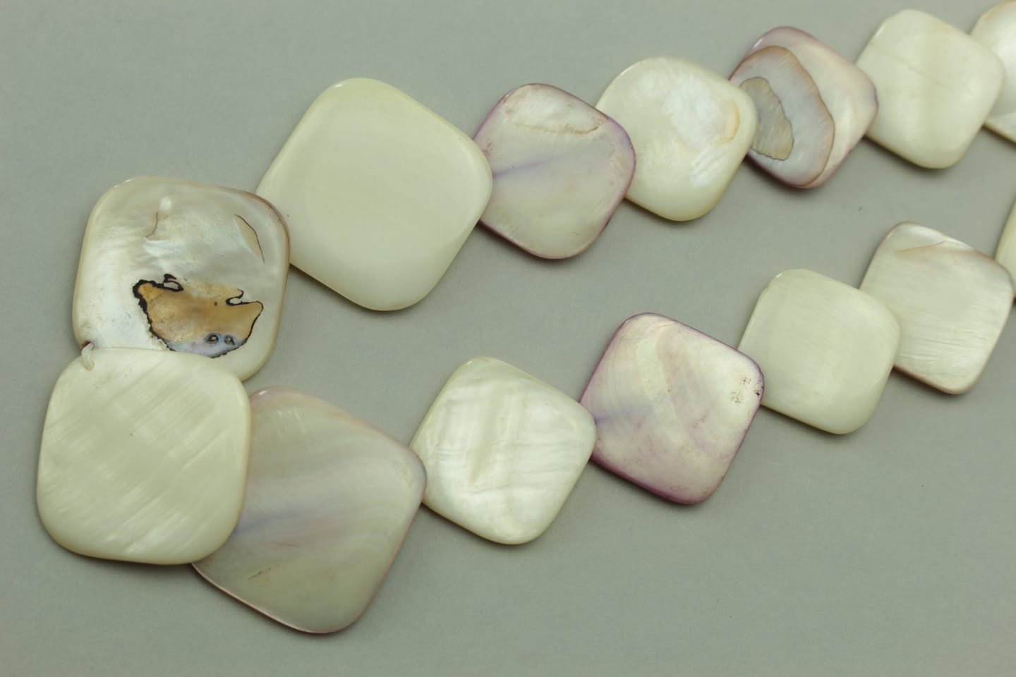Natural Mother-of-Pearl Statement Necklace — handcrafted by LUA Jewellery