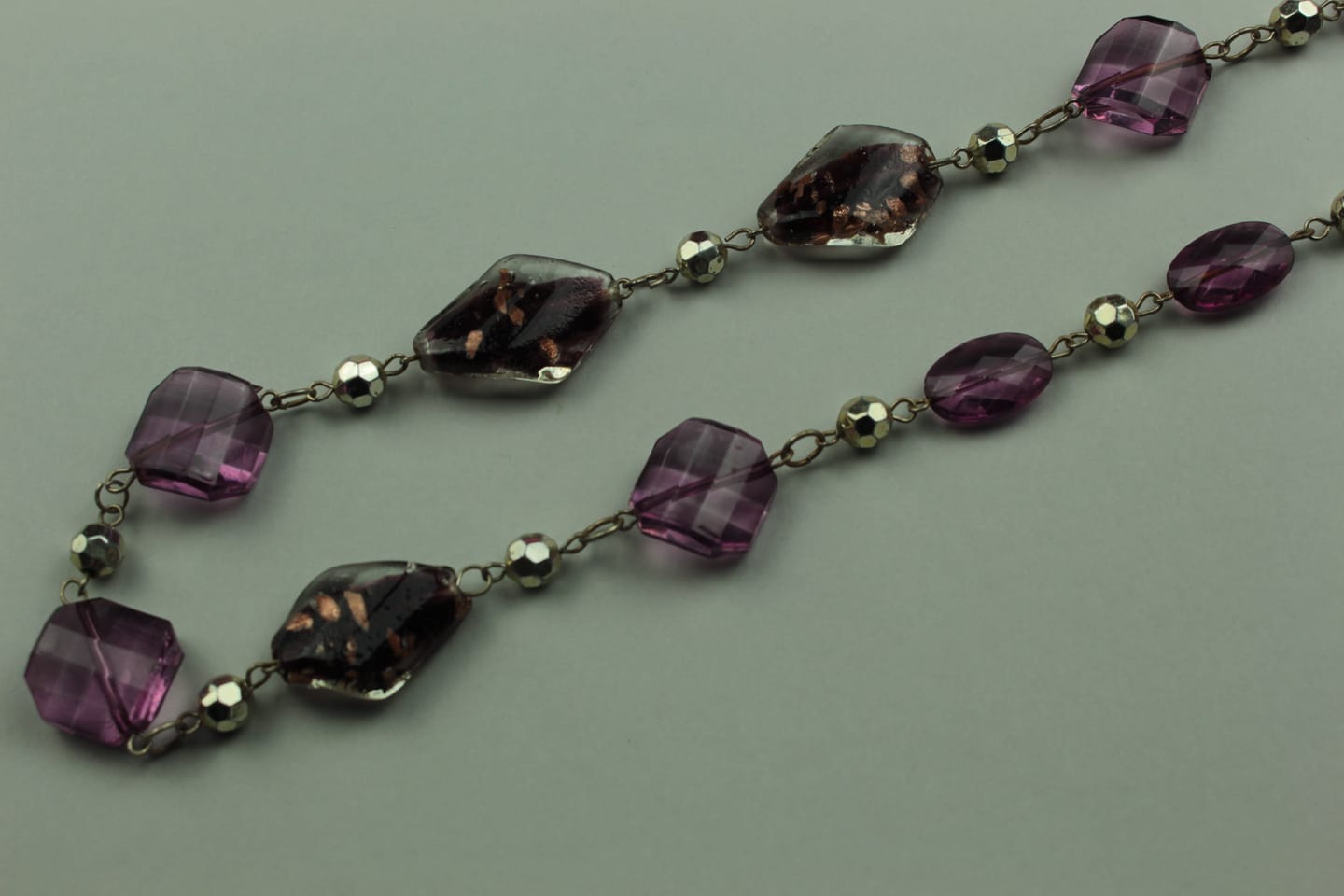 Purple Faceted Glass Bead Necklace — handcrafted by LUA Jewellery