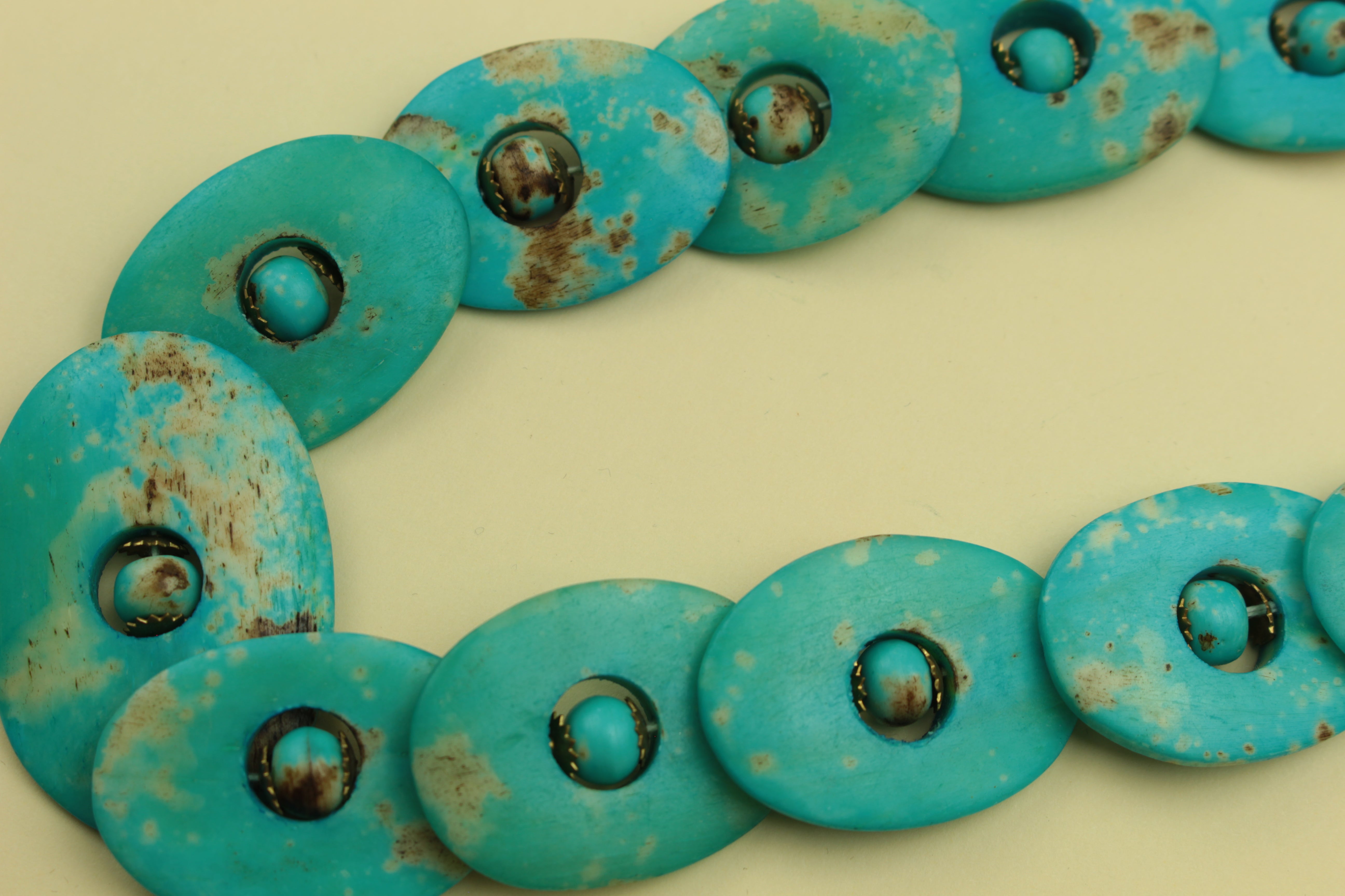 Turquoise Oval Statement Necklace — handcrafted by LUA Jewellery